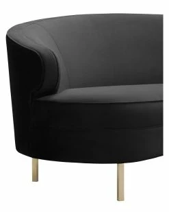 TOV Baila Black Velvet Sofa Home Sofas & Sectionals -TOV Shop 3050634578 RLLZ 3