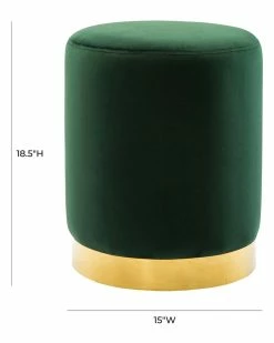 TOV Furniture Pri Velvet Ottoman Home Ottomans & Poufs -TOV Shop 3050643324 RLLZ 2