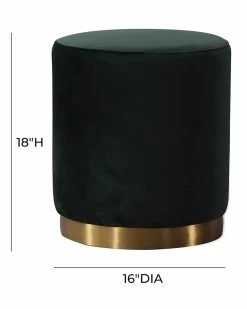 TOV Furniture Opal Velvet Ottoman Home Ottomans & Poufs -TOV Shop 3050659339 RLLZ 2