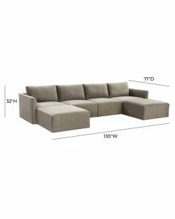 TOV Furniture Willow Modular U-Sectional Home Sofas & Sectionals -TOV Shop 3050663011 RLLZ 5