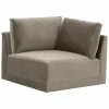 TOV Furniture Willow Velvet Corner Chair Home Accent Chairs