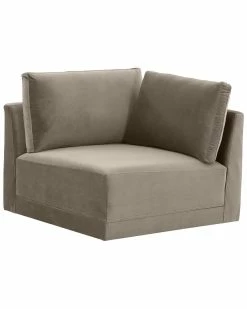 TOV Furniture Willow Velvet Corner Chair Home Accent Chairs