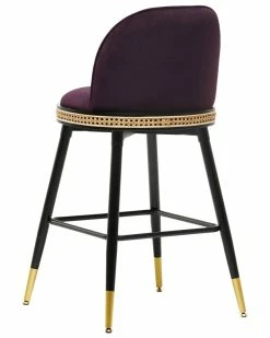 TOV Furniture Harley Velvet Counter Stool Home Dining Chairs & Stools -TOV Shop 3050670399 RLLZ 3