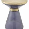 TOV Furniture Coral Glass Side Table Home End & Side Tables