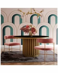 TOV Kim Performance Velvet Chair Home Accent Chairs -TOV Shop 3050679961 RLLZ 4