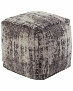 TOV Furniture Chenille Pouf Home Ottomans & Poufs