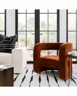 TOV Furniture Ayanna Velvet Accent Chair Home Accent Chairs -TOV Shop 3050706843 RLLZ 2