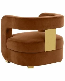 TOV Furniture Ayanna Velvet Accent Chair Home Accent Chairs -TOV Shop 3050706843 RLLZ 4