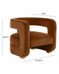 TOV Furniture Ayanna Velvet Accent Chair Home Accent Chairs -TOV Shop 3050706843 RLLZ 5