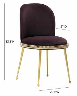 TOV Furniture Harley Velvet Dining Chair Home Dining Chairs & Stools -TOV Shop 3050707521 RLLZ 5