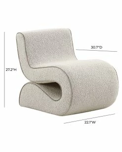 TOV Senna Speckled Boucle Accent Chair Home Accent Chairs -TOV Shop 3050709572 RLLZ 3