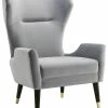 TOV Logan Velvet Chair Home Accent Chairs
