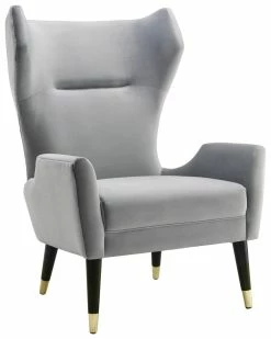 TOV Logan Velvet Chair Home Accent Chairs