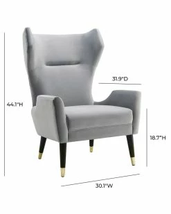 TOV Logan Velvet Chair Home Accent Chairs -TOV Shop 3050717393 RLLZ 5