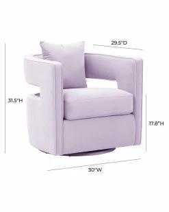 TOV Furniture Kennedy Swivel Chair Home Accent Chairs -TOV Shop 3050720199 RLLZ 5