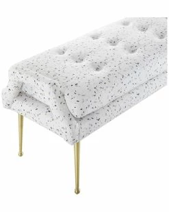 TOV Eileen Terrazzo Velvet Bench Home Accent Chairs -TOV Shop 3050724021 RLLZ 4