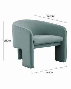 TOV Furniture Marla Velvet Accent Chair Home Accent Chairs -TOV Shop 3050728632 RLLZ 3