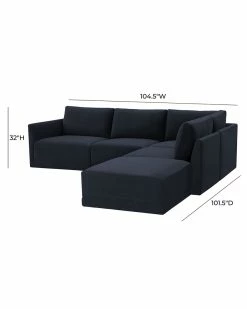 TOV Furniture Willow Modular RAF Sectional Home Sofas & Sectionals -TOV Shop 3050738621 RLLZ 5