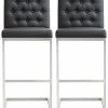 TOV Furniture Set Of 2 Helsinki Bar Stools Home Dining Chairs & Stools