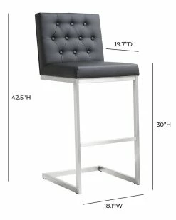 TOV Furniture Set Of 2 Helsinki Bar Stools Home Dining Chairs & Stools -TOV Shop 3050743573 RLLZ 2