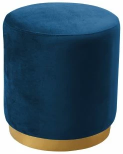 TOV Opal Velvet Ottoman Home Ottomans & Poufs