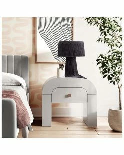 TOV Hump White Nightstand Home Nightstands -TOV Shop 3050755883 RLLZ 3