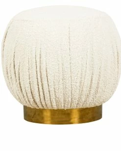 TOV Tulip Boucle Ottoman Home Ottomans & Poufs