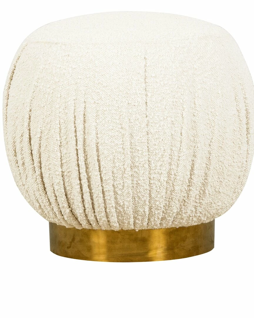 TOV Tulip Boucle Ottoman Home Ottomans & Poufs 1 TOV Tulip Boucle Ottoman Home Ottomans & Poufs