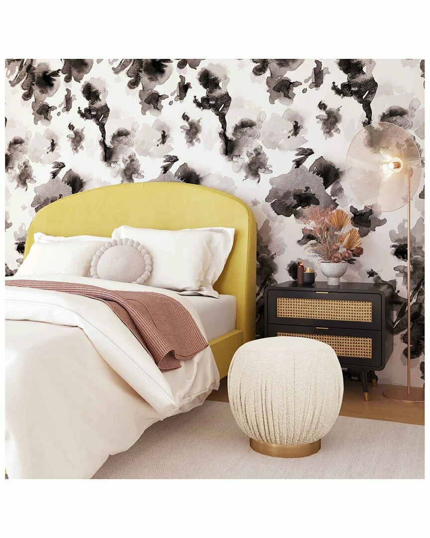 TOV Tulip Boucle Ottoman Home Ottomans & Poufs 2 TOV Tulip Boucle Ottoman Home Ottomans & Poufs - Image 2