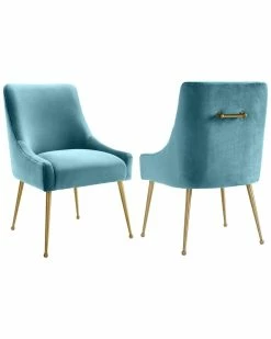 TOV Beatrix Sea Blue Side Chair Home Sofas & Sectionals