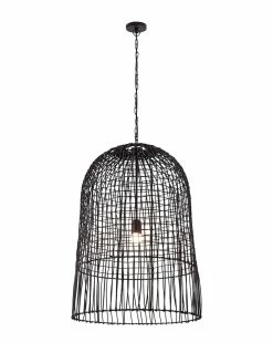 TOV Effie Rattan Chandelier Home Ceiling Lighting