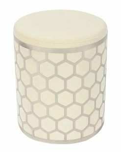 TOV Aubrey Ottoman Home Ottomans & Poufs