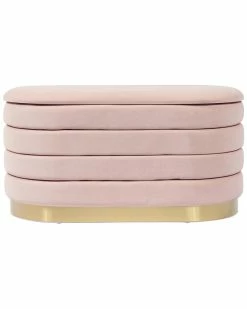 TOV Lillian Storage Bench Home Ottomans & Poufs