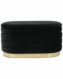 TOV Lillian Storage Bench Home Ottomans & Poufs