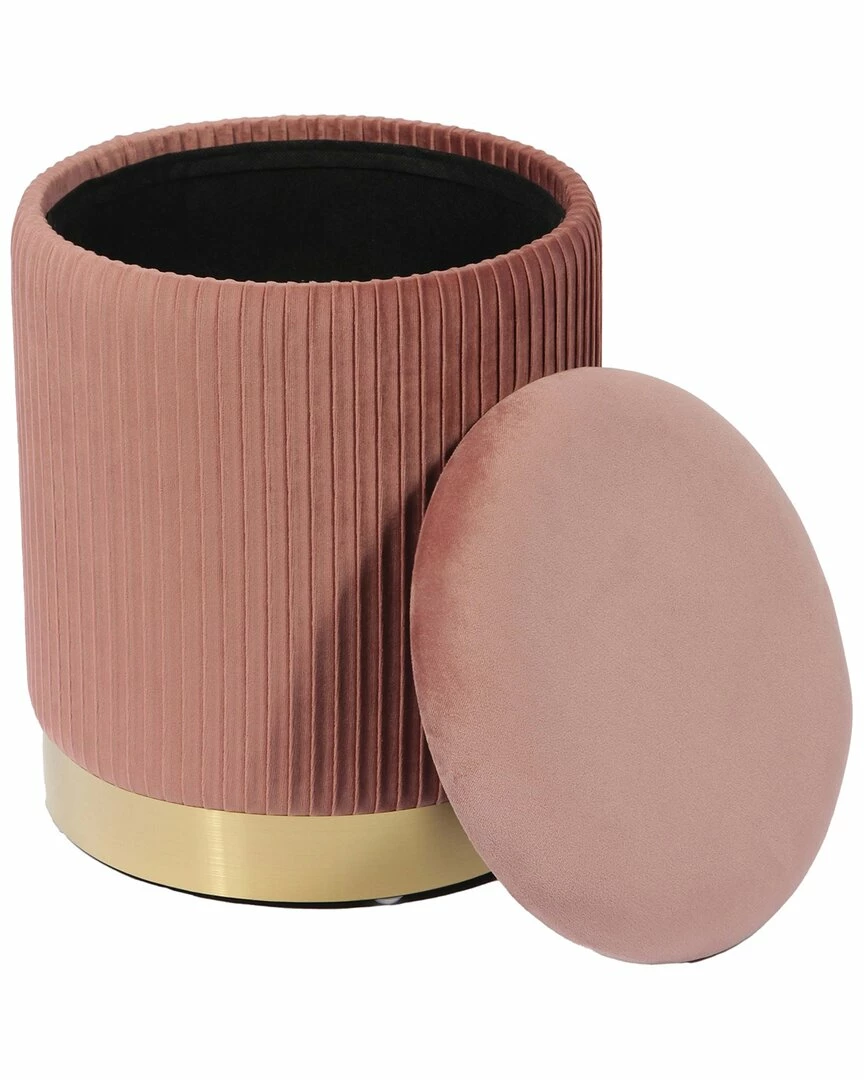 TOV Zoe Storage Ottoman Home Ottomans & Poufs 2 TOV Zoe Storage Ottoman Home Ottomans & Poufs - Image 2