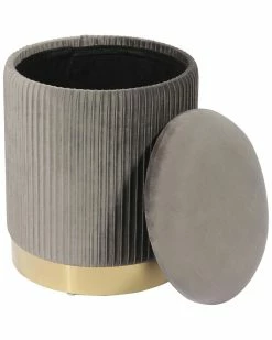 TOV Zoe Storage Ottoman Home Ottomans & Poufs -TOV Shop 3050755935 RLLZ 2