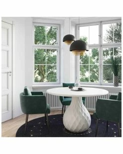 TOV Furniture Tulum Ivory Concrete Dining Table Home Dining Tables -TOV Shop 3050755969 RLLZ 3