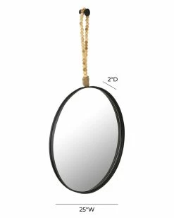 TOV Riley Round 25In Mirror Home Mirrors & Wall Art -TOV Shop 3050769573 RLLZ 2