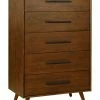 TOV Furniture Emery Pecan 6 Drawer Chest Home Dressers & Armoires