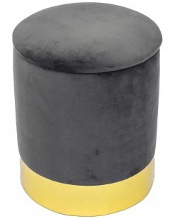 TOV Furniture Pri Storage Ottoman Home Ottomans & Poufs