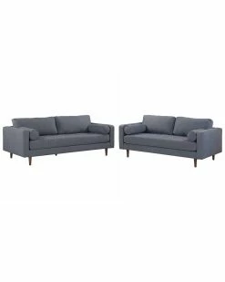 TOV Furniture Cave Tweed Living Room Set Home Sofas & Sectionals