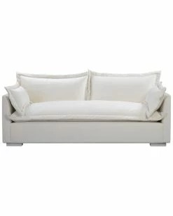 TOV Freya Cream Velvet Sofa Home Sofas & Sectionals