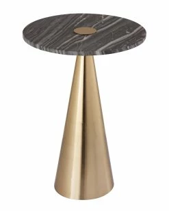TOV Addyson Marble Side Table Home End & Side Tables