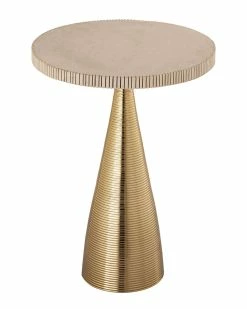 TOV Celeste Ribbed Side Table Home End & Side Tables