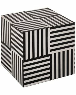 TOV Cube Side Table Home End & Side Tables
