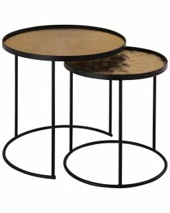 TOV Eve Round Nesting Table Home Nightstands