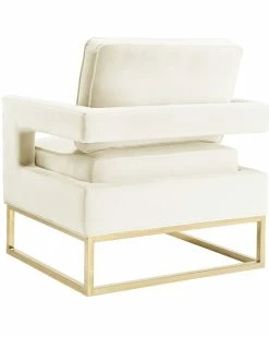 TOV Avery Cream Velvet Chair Home Accent Chairs -TOV Shop 3050786677 RLLZ 3