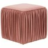 TOV Morgan Mauve Pleated Ottoman Home Ottomans & Poufs