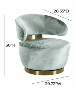 TOV Furniture Austin Velvet Chair Home Accent Chairs -TOV Shop 3050786798 RLLZ 5