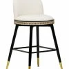 TOV Furniture Harley Velvet Counter Stool Home Dining Chairs & Stools
